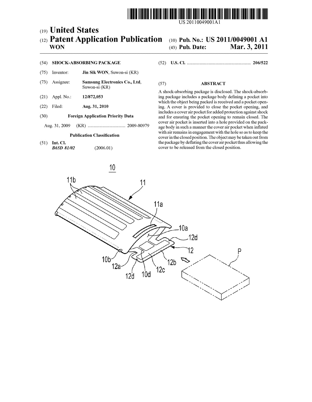 SHOCK-ABSORBING PACKAGE - diagram, schematic, and image 01