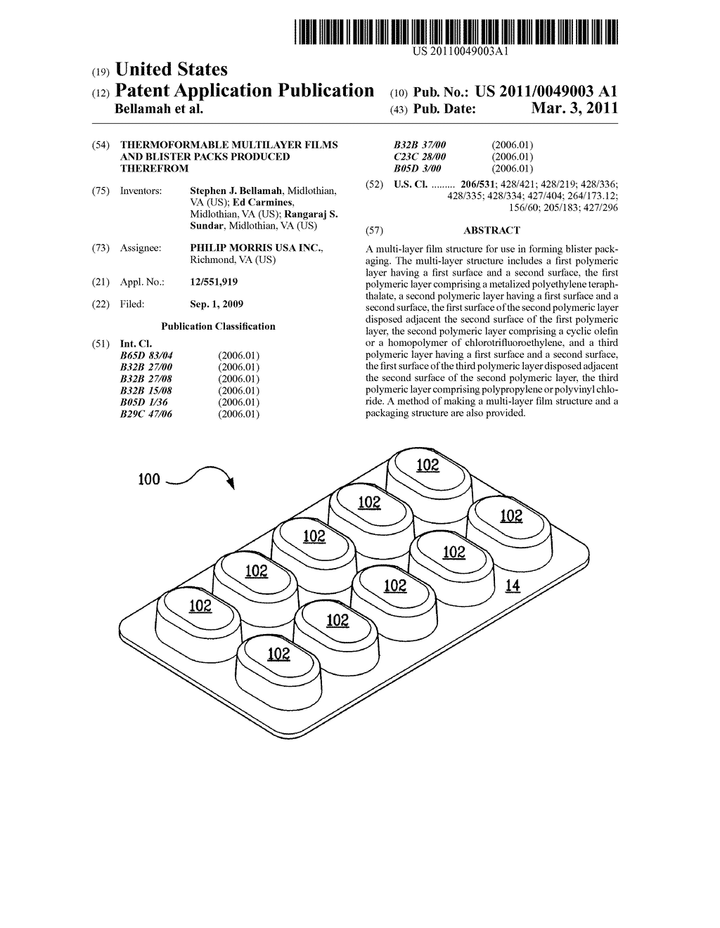 THERMOFORMABLE MULTILAYER FILMS AND BLISTER PACKS PRODUCED THEREFROM - diagram, schematic, and image 01