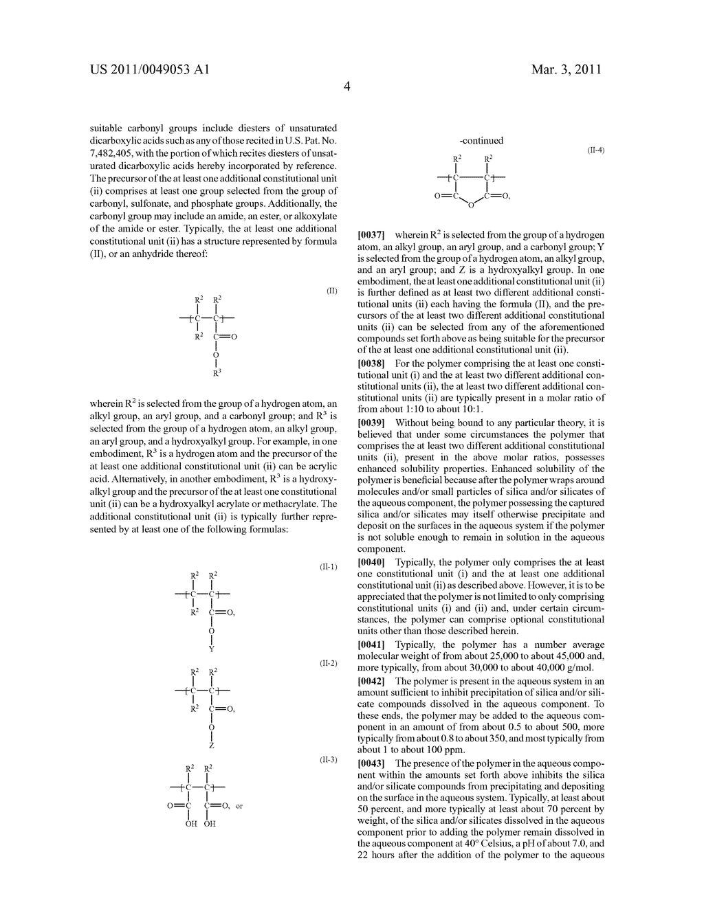 METHOD FOR INHIBITING THE DEPOSITION OF SILICA AND/OR SILICATE COMPOUNDS IN AQUEOUS SYSTEMS - diagram, schematic, and image 06