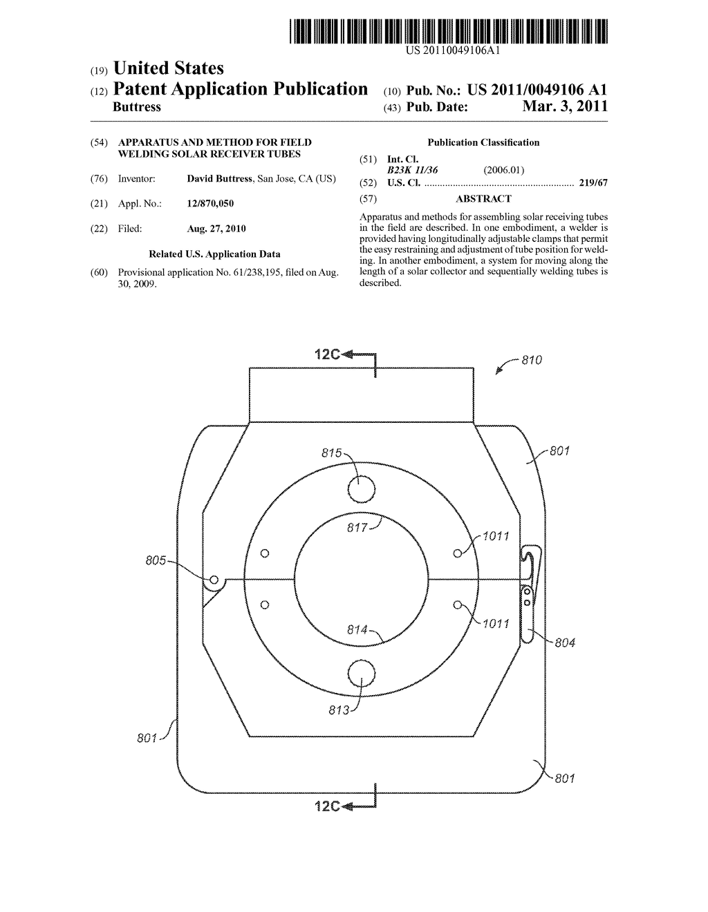 APPARATUS AND METHOD FOR FIELD WELDING SOLAR RECEIVER TUBES - diagram, schematic, and image 01