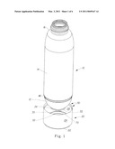 Supportable Pressurizable Container having a Bottom for Receiving a Dip Tube and Base Cup Therefor diagram and image