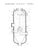 METHOD AND DEVICE FOR TREATING CHARGED HOT GAS diagram and image