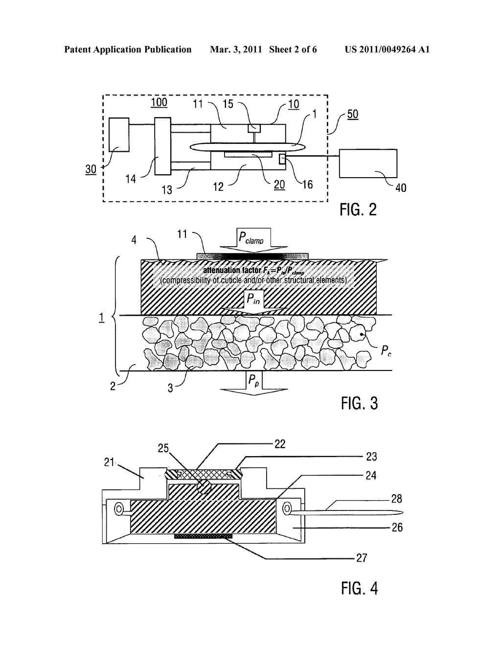 METHOD AND DEVICE FOR DETERMINING A PRESSURE PARAMETER OF A PLANT SAMPLE - diagram, schematic, and image 03