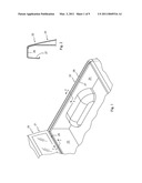 HINGE FOR TONNEAU COVER AND MOUNTING ASSEMBLY diagram and image