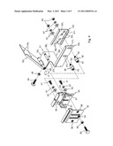 HINGE FOR TONNEAU COVER AND MOUNTING ASSEMBLY diagram and image