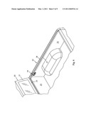 HINGE FOR TONNEAU COVER AND MOUNTING ASSEMBLY diagram and image