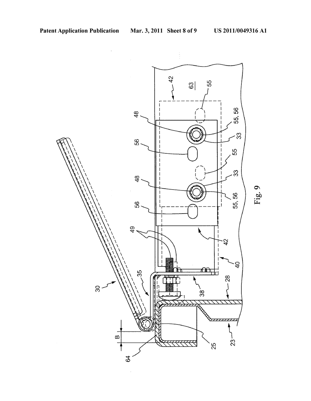 HINGE FOR TONNEAU COVER AND MOUNTING ASSEMBLY - diagram, schematic, and image 09