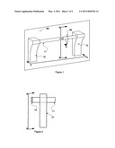 Wine glass marker/charm rack diagram and image