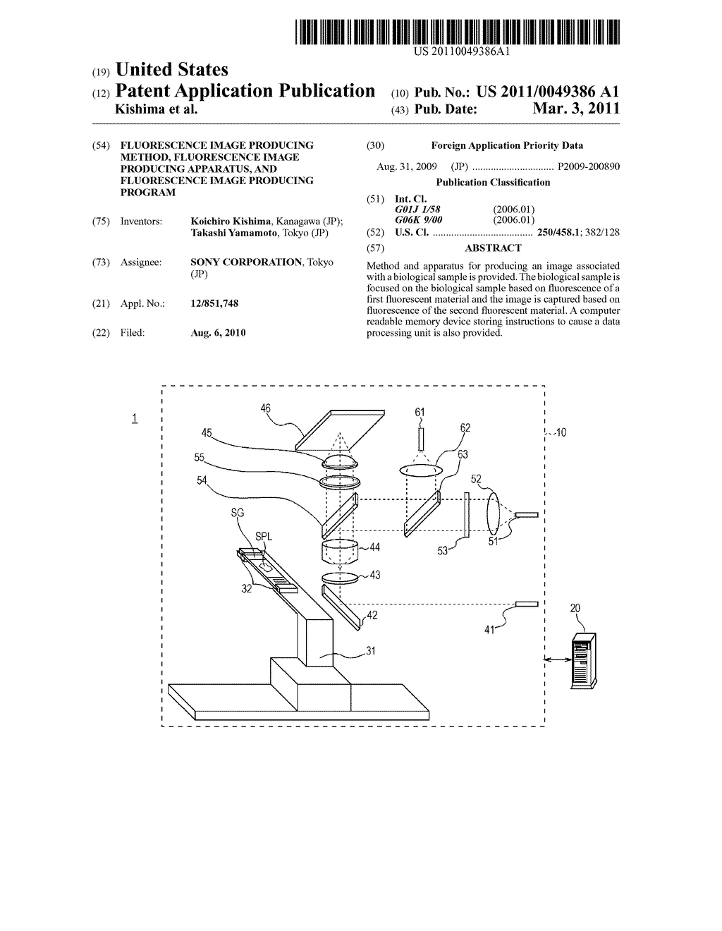 FLUORESCENCE IMAGE PRODUCING METHOD, FLUORESCENCE IMAGE PRODUCING APPARATUS, AND FLUORESCENCE IMAGE PRODUCING PROGRAM - diagram, schematic, and image 01