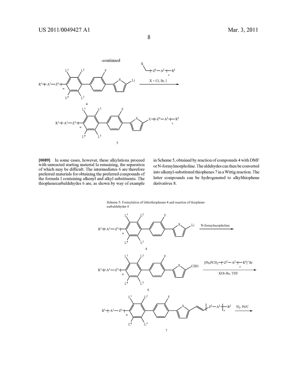 Thiophene derivatives, and LC media containing same - diagram, schematic, and image 09