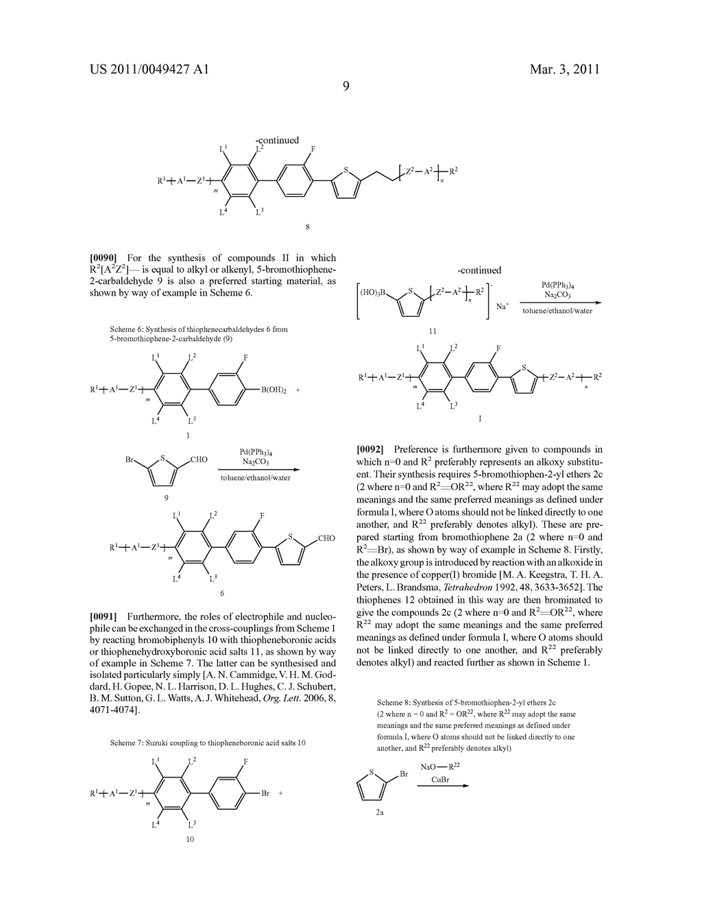 Thiophene derivatives, and LC media containing same - diagram, schematic, and image 10