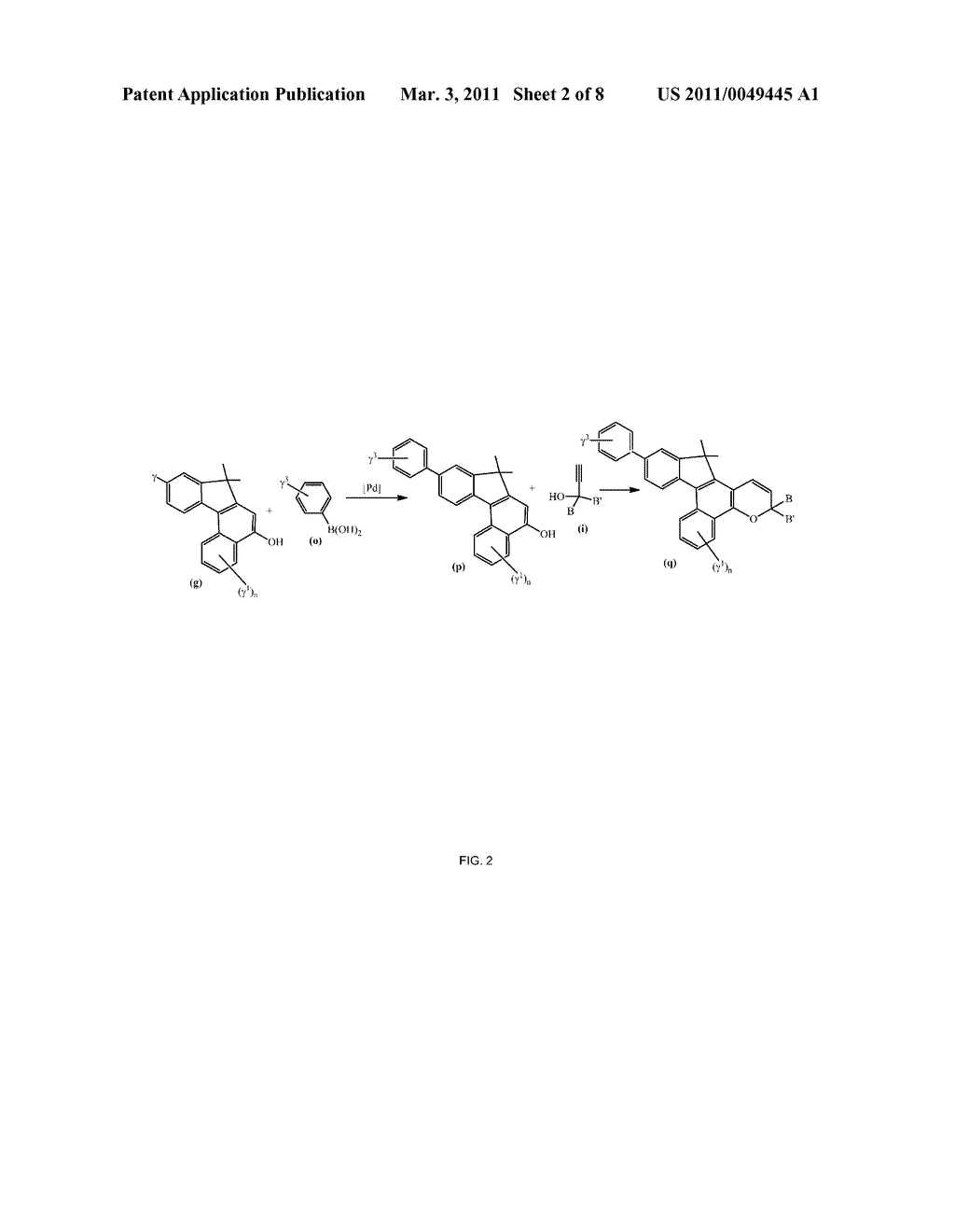 PHOTOCHROMIC MATERIALS HAVING EXTENDED PI-CONJUGATED SYSTEMS AND COMPOSITIONS AND ARTICLES INCLUDING THE SAME - diagram, schematic, and image 03