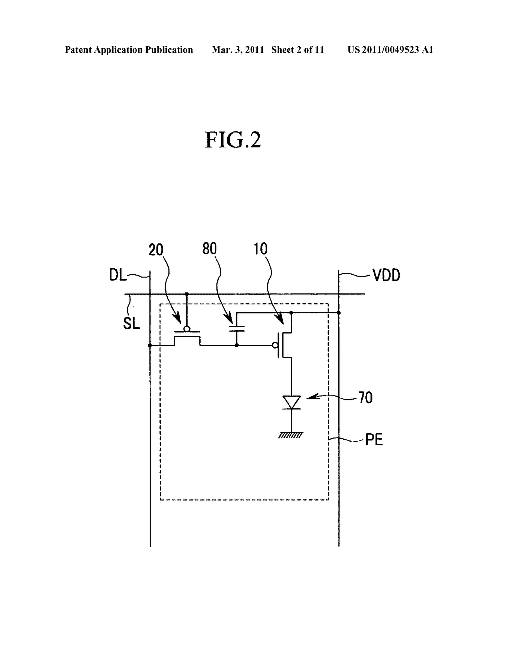 Organic light emitting diode display and method of manufacturing the same - diagram, schematic, and image 03