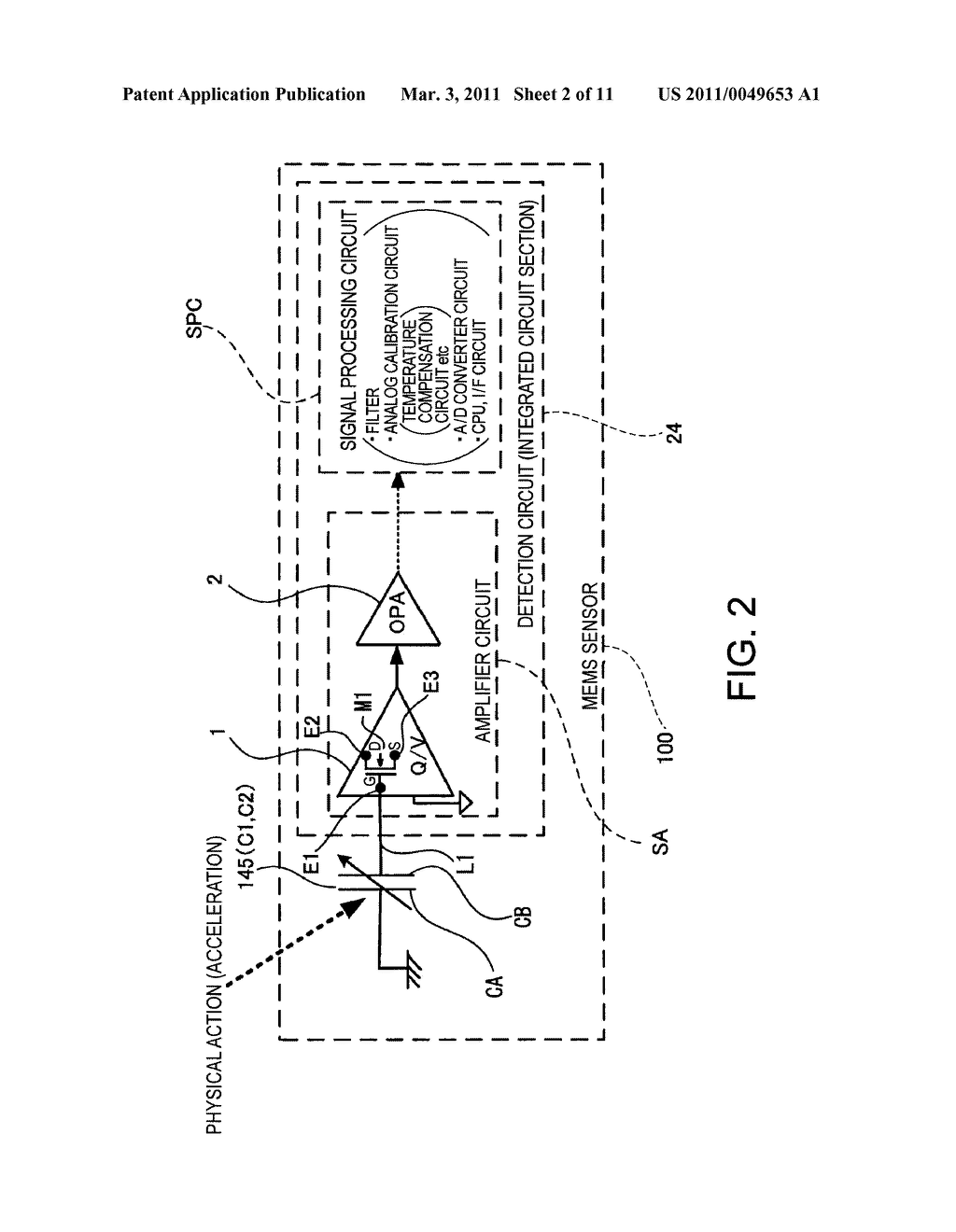 MEMS SENSOR, ELECTRONIC DEVICE, AND METHOD OF MANUFACTURING MEMS SENSOR - diagram, schematic, and image 03