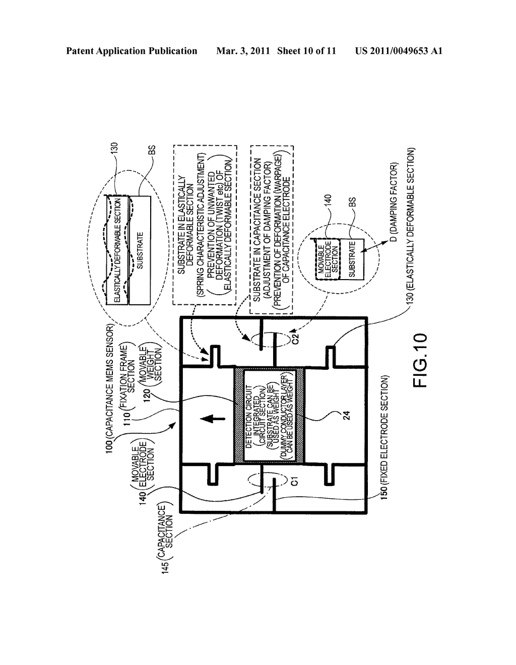 MEMS SENSOR, ELECTRONIC DEVICE, AND METHOD OF MANUFACTURING MEMS SENSOR - diagram, schematic, and image 11