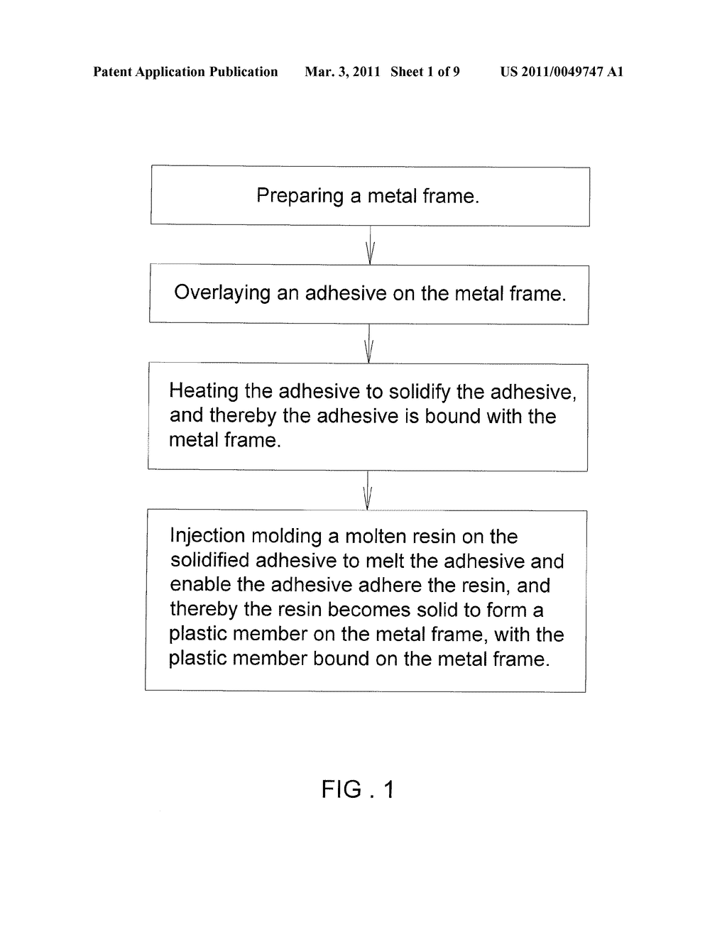 Process for Bonding Metal Frame with Plastic Material - diagram, schematic, and image 02