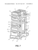 ROLLING CONTAINER ASSEMBLY WITH ADJUSTABLE STORAGE UNITS diagram and image