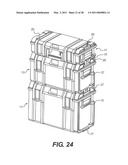 ROLLING CONTAINER ASSEMBLY WITH ADJUSTABLE STORAGE UNITS diagram and image