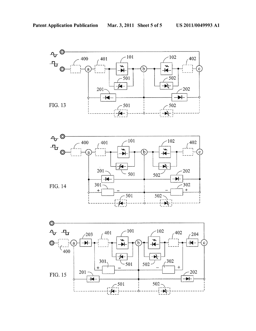 REVERSE POLARITY SERIES TYPE LED AND DRIVE CIRCUIT - diagram, schematic, and image 06