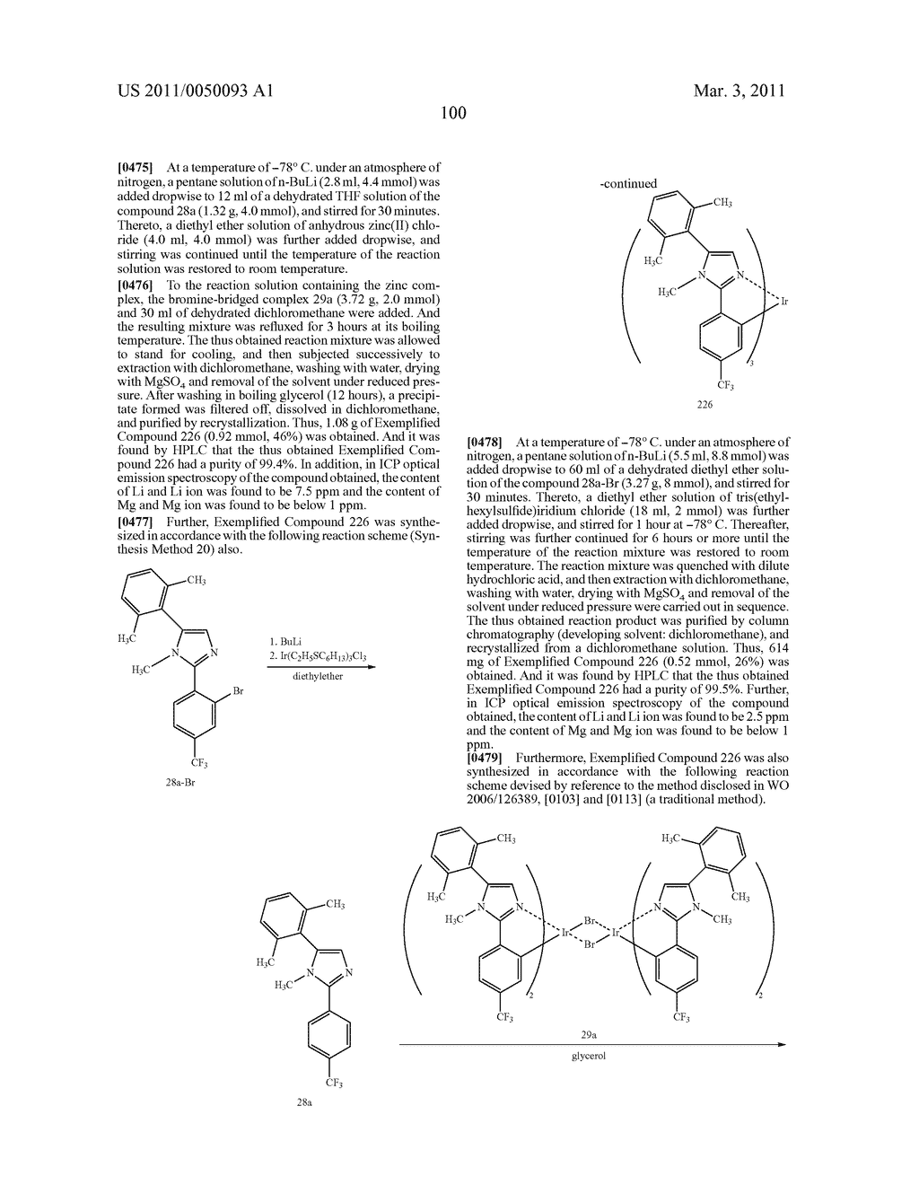 METHOD OF FORMING METAL COMPLEX COMPOUND, AND ORGANIC ELECTROLUMINESCENCE DEVICE - diagram, schematic, and image 102