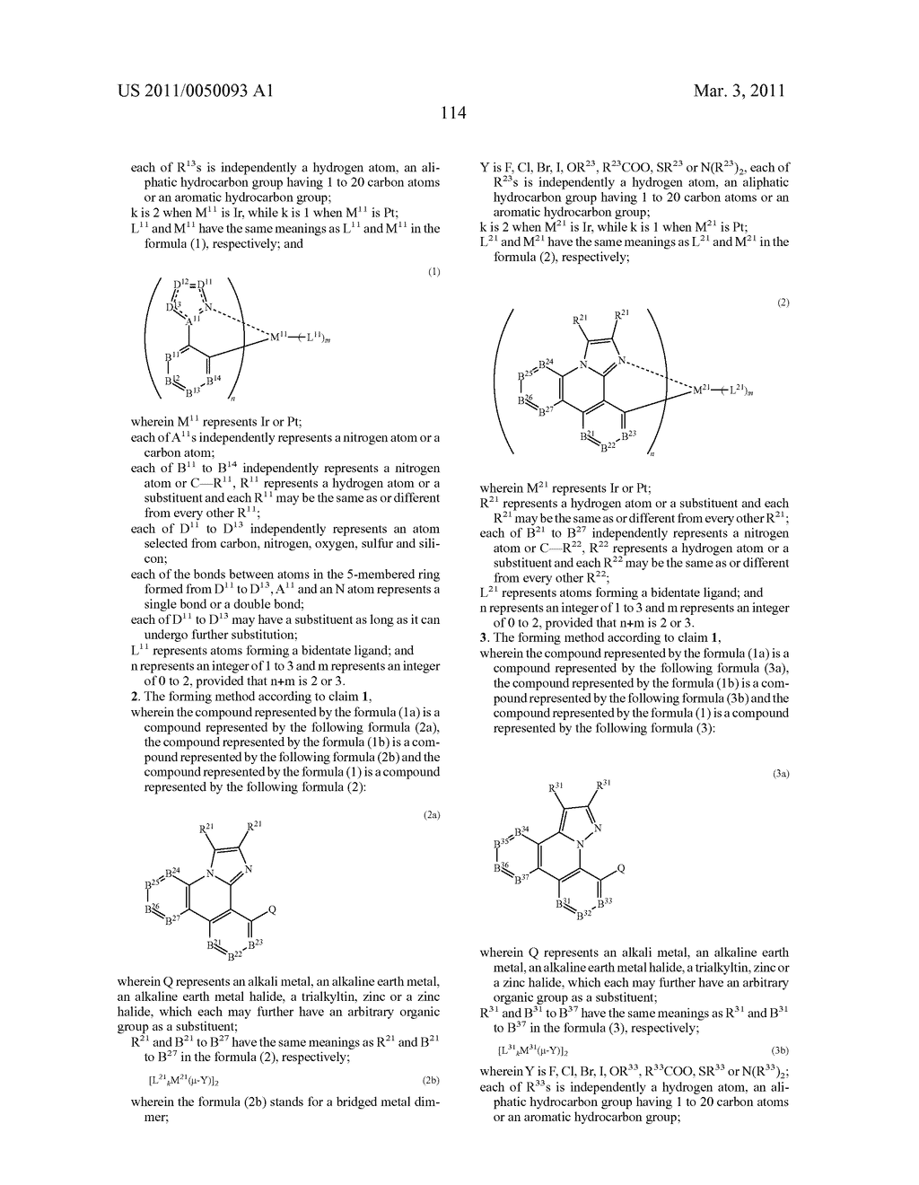 METHOD OF FORMING METAL COMPLEX COMPOUND, AND ORGANIC ELECTROLUMINESCENCE DEVICE - diagram, schematic, and image 116