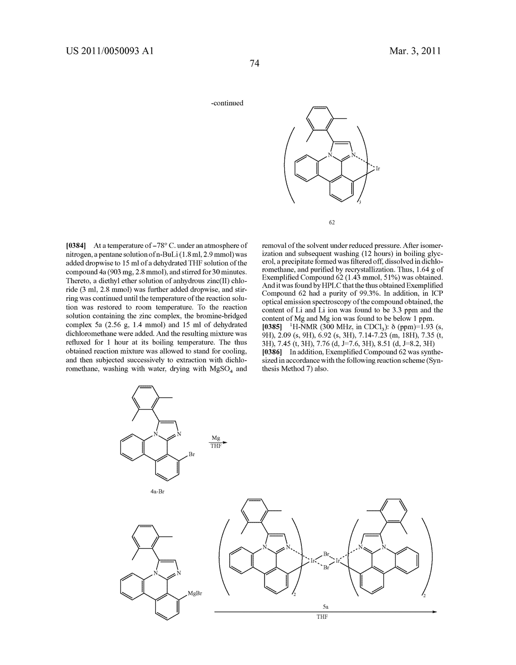 METHOD OF FORMING METAL COMPLEX COMPOUND, AND ORGANIC ELECTROLUMINESCENCE DEVICE - diagram, schematic, and image 76