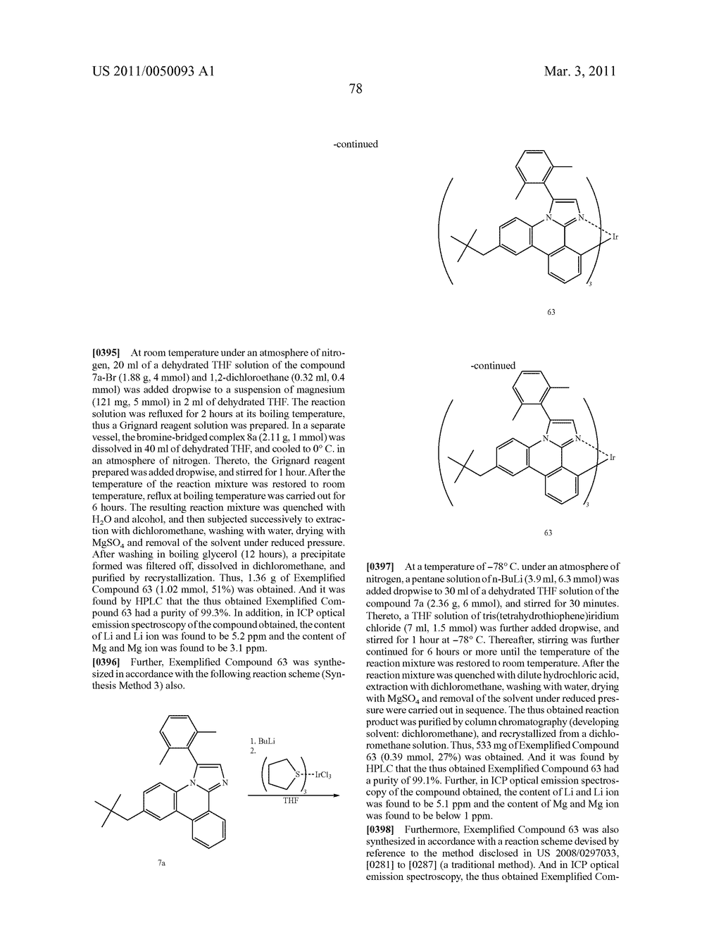 METHOD OF FORMING METAL COMPLEX COMPOUND, AND ORGANIC ELECTROLUMINESCENCE DEVICE - diagram, schematic, and image 80