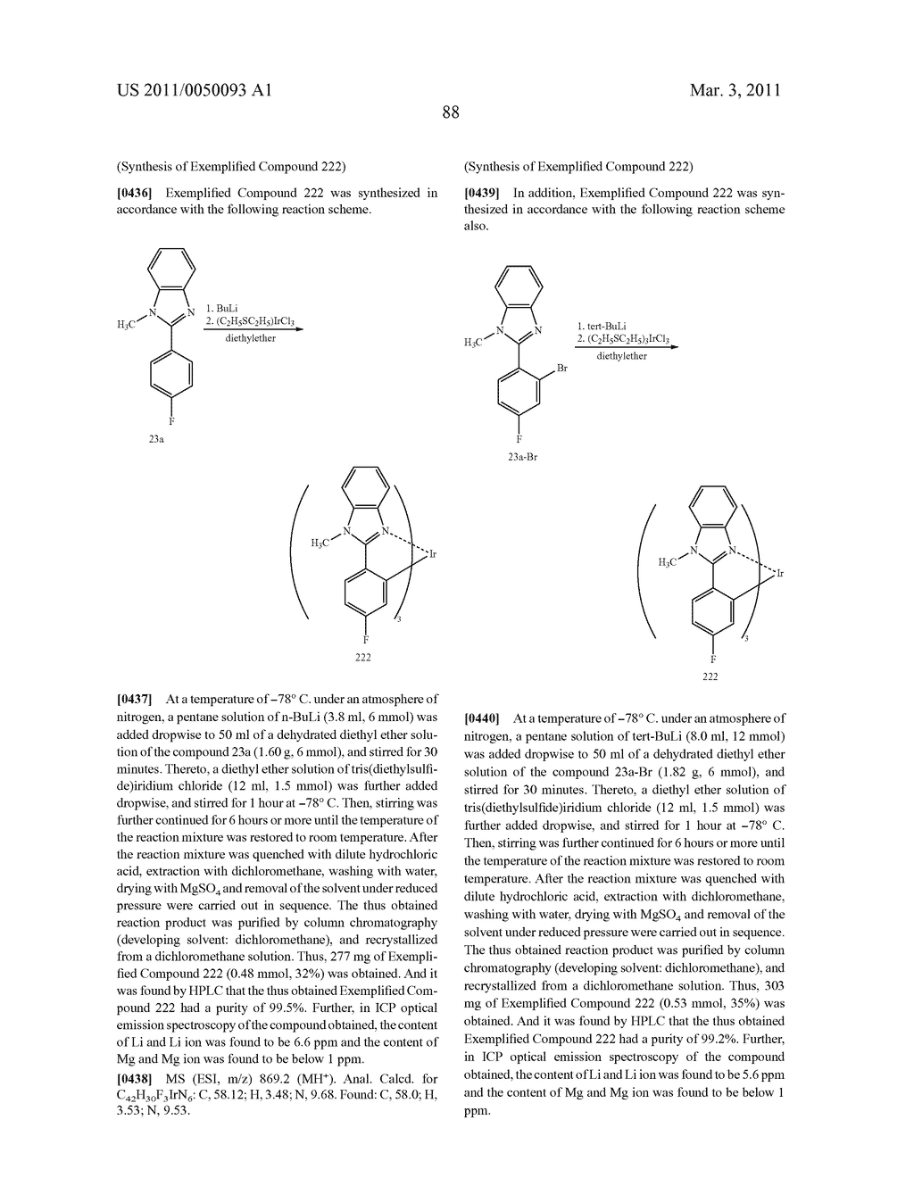 METHOD OF FORMING METAL COMPLEX COMPOUND, AND ORGANIC ELECTROLUMINESCENCE DEVICE - diagram, schematic, and image 90