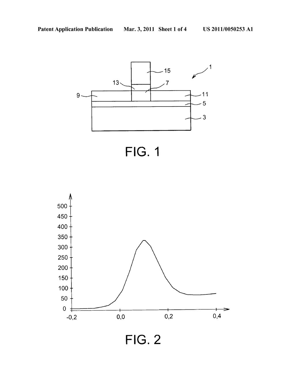 METHOD AND DEVICE FOR EVALUATING ELECTRIC PERFORMANCES OF AN FDSOI TRANSISTOR - diagram, schematic, and image 02