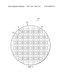 SEMICONDUCTOR WAFER HAVING TEST MODULES INCLUDING PIN MATRIX SELECTABLE TEST DEVICES diagram and image