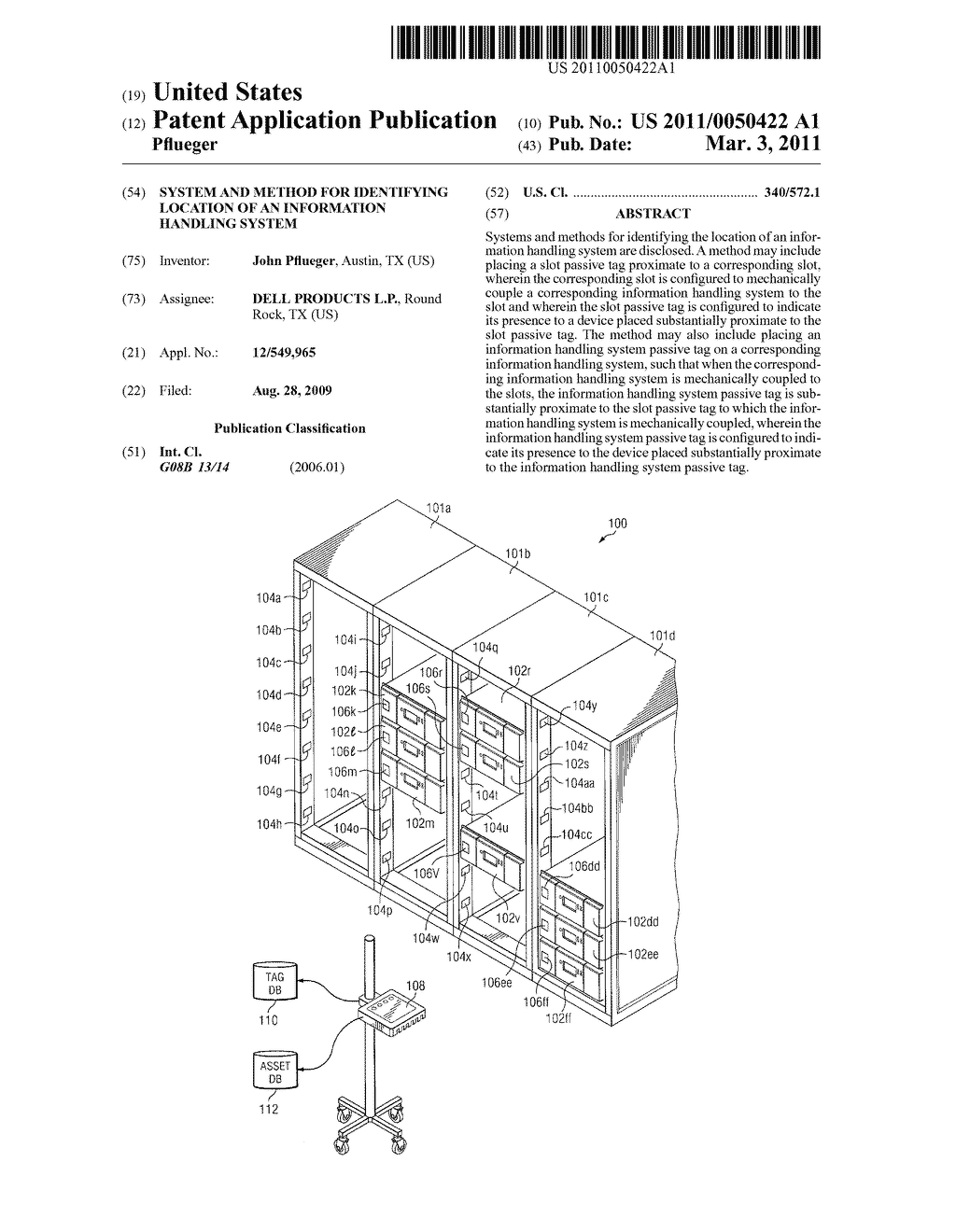 System and Method for Identifying Location of an Information Handling System - diagram, schematic, and image 01