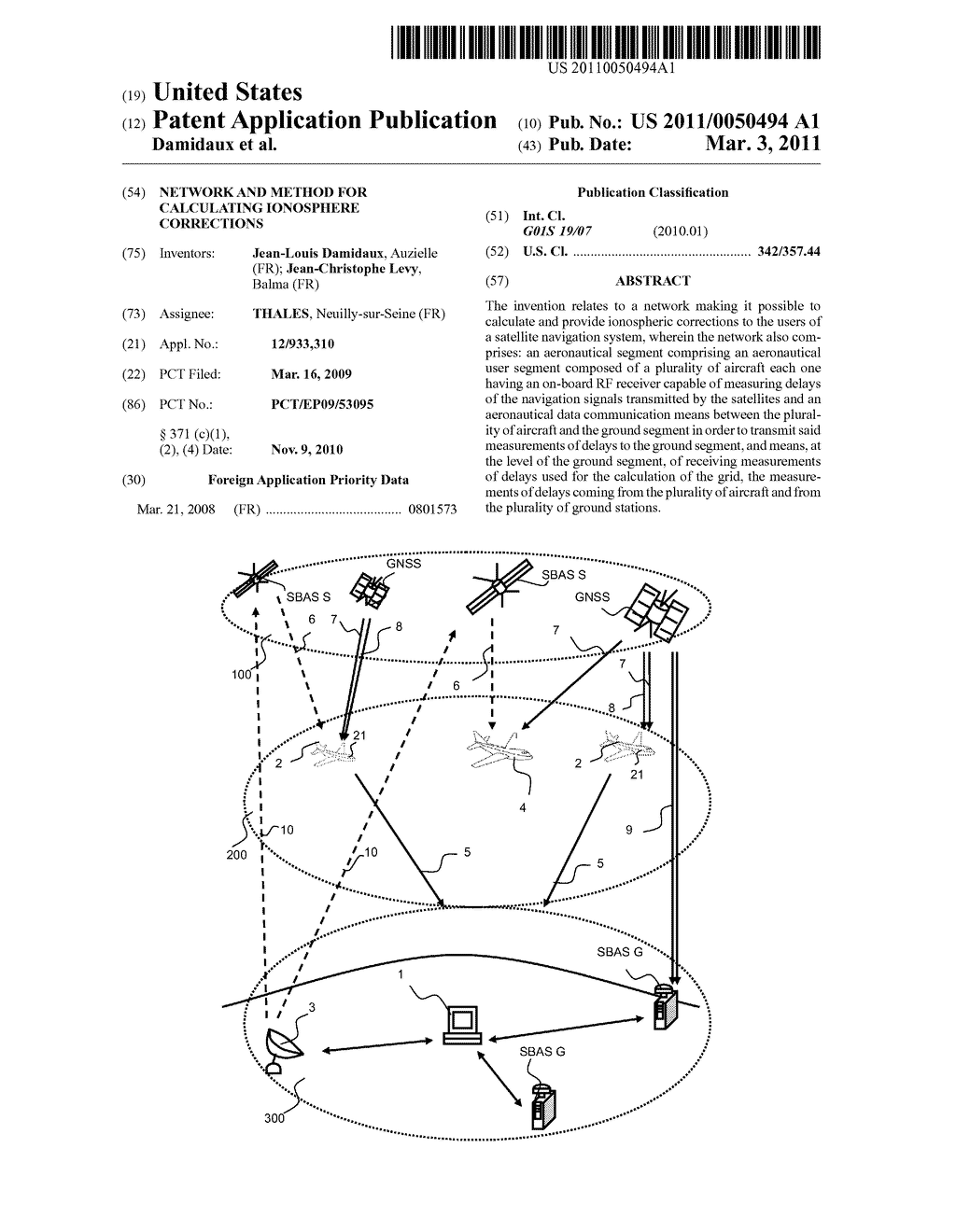 Network and Method for Calculating Ionosphere Corrections - diagram, schematic, and image 01