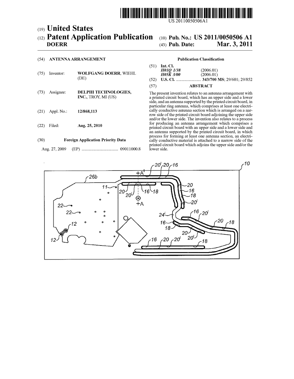 ANTENNA ARRANGEMENT - diagram, schematic, and image 01