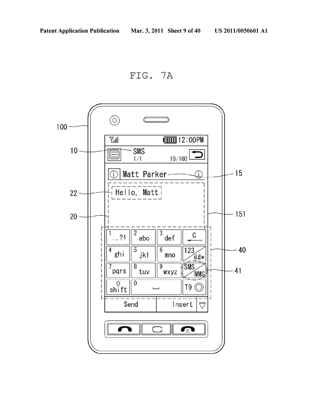 MOBILE TERMINAL AND METHOD OF COMPOSING MESSAGE USING THE SAME - diagram, schematic, and image 10