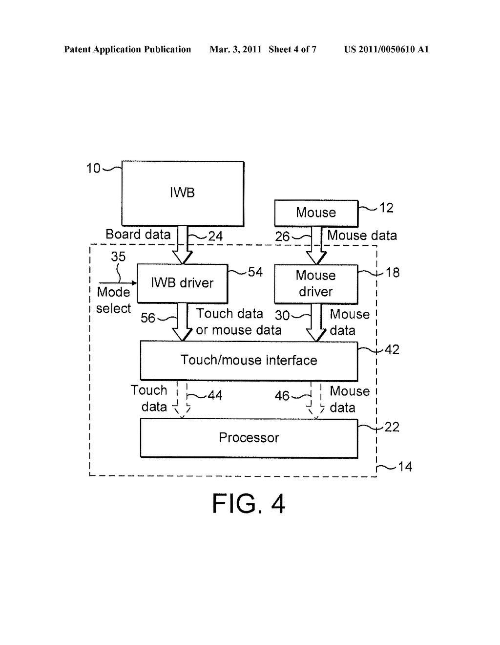 DYNAMIC SWITCHING OF INTERACTIVE WHITEBOARD DATA - diagram, schematic, and image 05