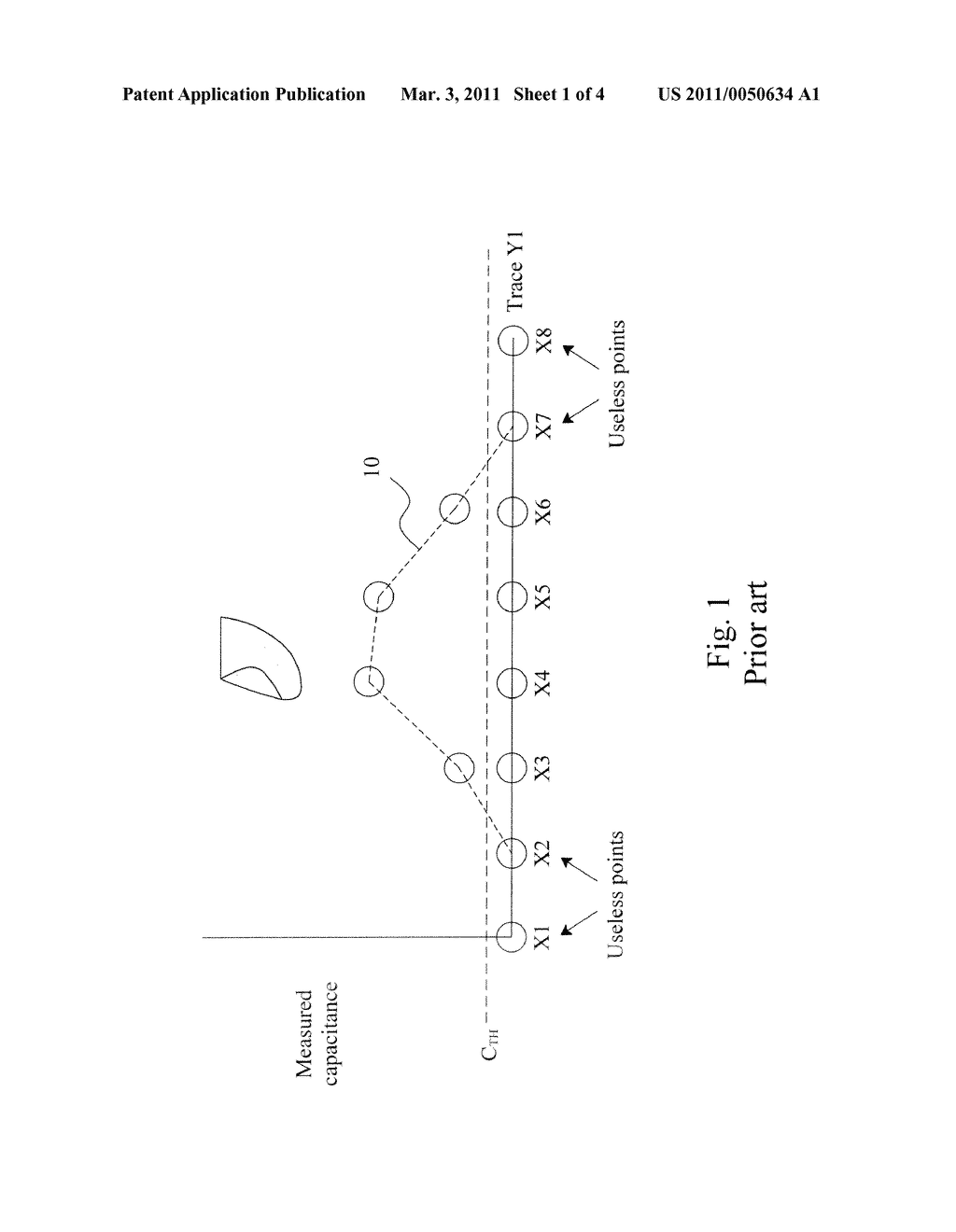 DETECTOR CIRCUIT AND DETECT METHOD OF A CAPACITIVE TOUCH PANEL - diagram, schematic, and image 02