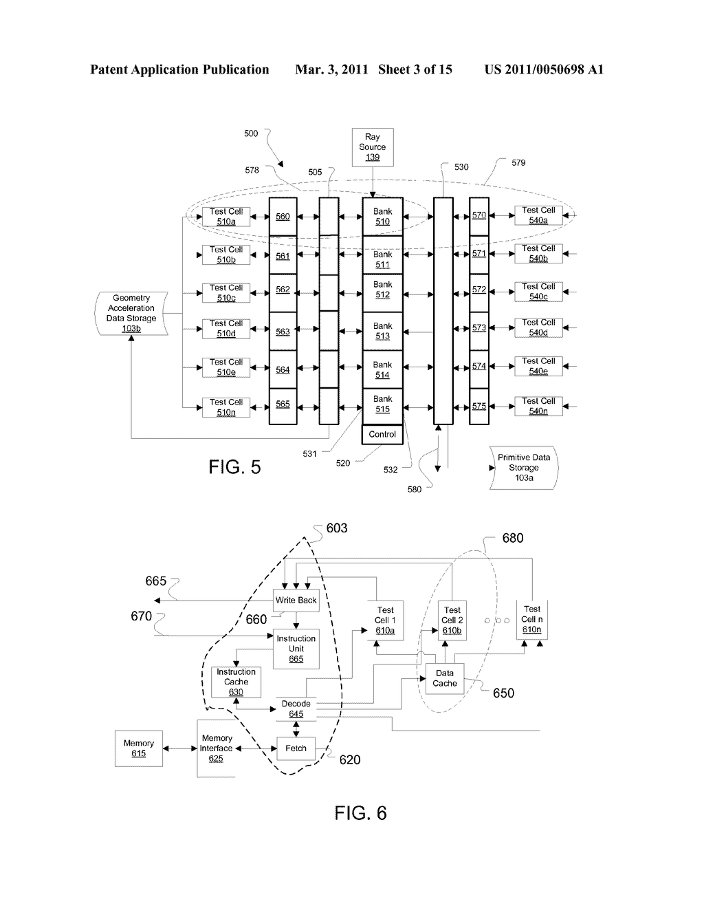 ARCHITECTURES FOR PARALLELIZED INTERSECTION TESTING AND SHADING FOR RAY-TRACING RENDERING - diagram, schematic, and image 04