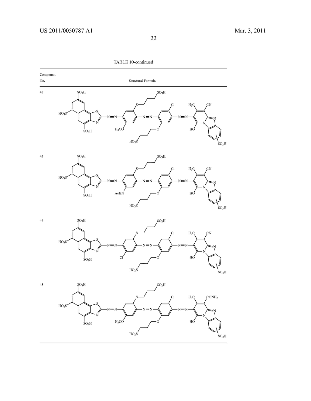 TRISAZO COMPOUND, INK COMPOSITION, RECORDING METHOD AND COLORED BODY - diagram, schematic, and image 23