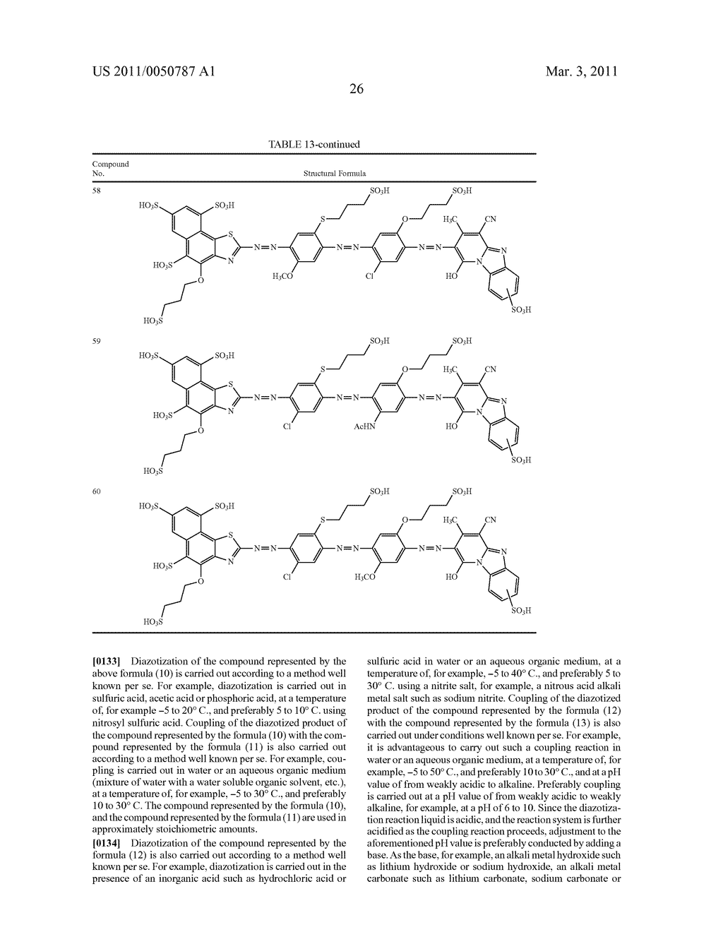 TRISAZO COMPOUND, INK COMPOSITION, RECORDING METHOD AND COLORED BODY - diagram, schematic, and image 27