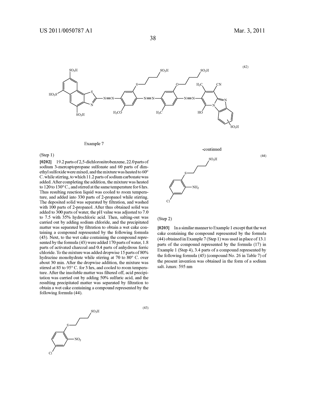 TRISAZO COMPOUND, INK COMPOSITION, RECORDING METHOD AND COLORED BODY - diagram, schematic, and image 39