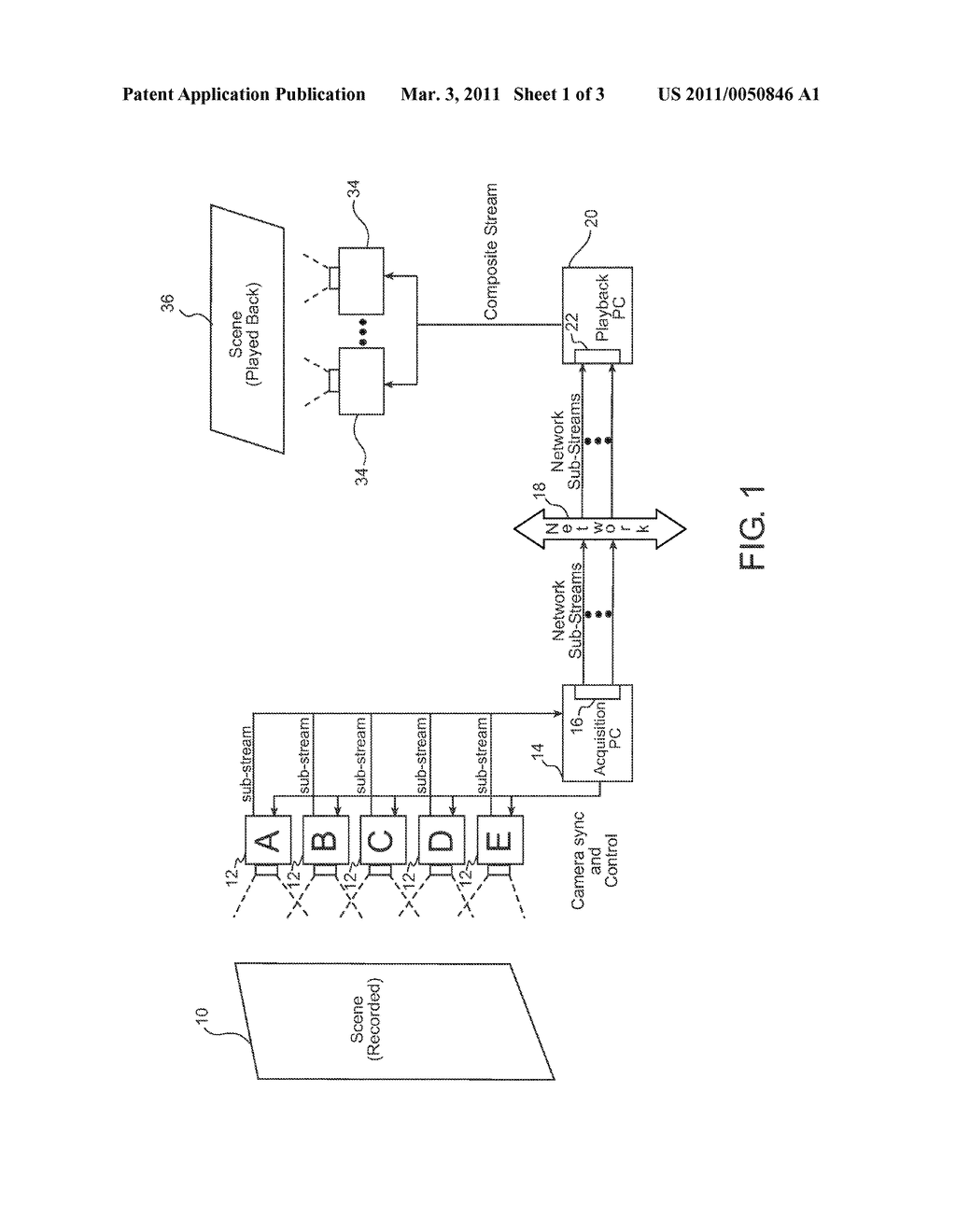 Method and Apparatus for Displaying 3D Multi-Viewpoint Camera Video Over a Network - diagram, schematic, and image 02