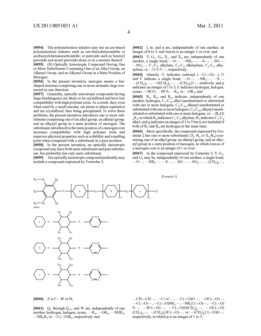 ACRYLIC PRESSURE-SENSITIVE ADHESIVE COMPRISING OPTICALLY ANISOTROPIC COMPOUND, POLARIZING PLATE AND LIQUID CRYSTAL DISPLAY INCLUDING THE SAME - diagram, schematic, and image 05