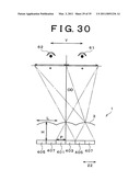 THREE-DIMENSIONAL IMAGE DISPLAY DEVICE, PORTABLE TERMINAL DEVICE, DISPLAY PANEL AND FLY EYE LENS diagram and image