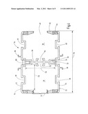 Device for fastening and electrically wiring a plurality of electrical units, particularly in a switching cabinet diagram and image