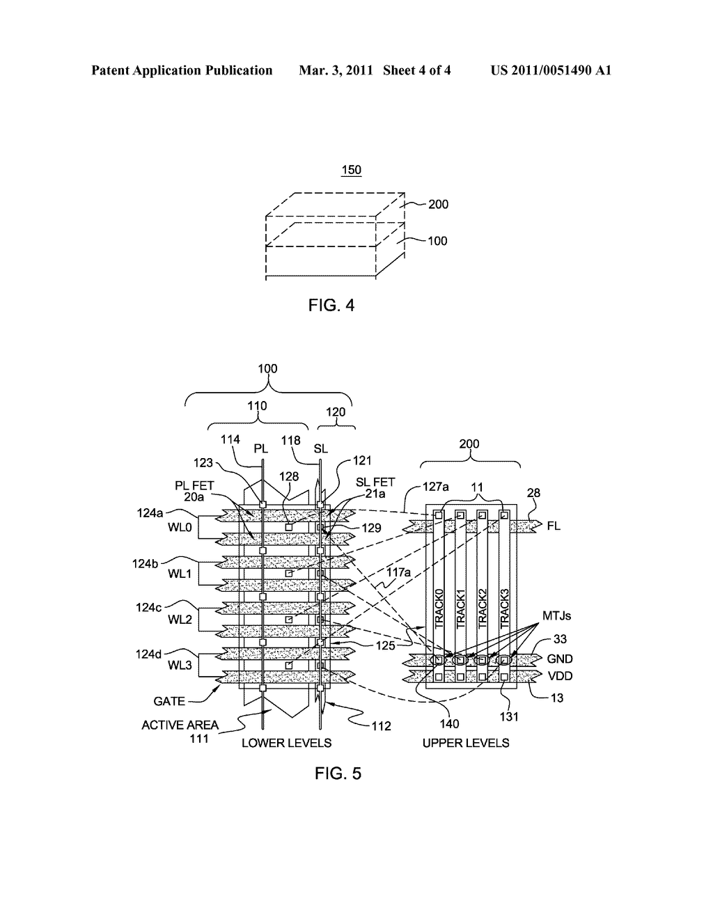 ARRAY ARCHITECTURE AND OPERATION FOR MAGNETIC RACETRACK MEMORY - diagram, schematic, and image 05