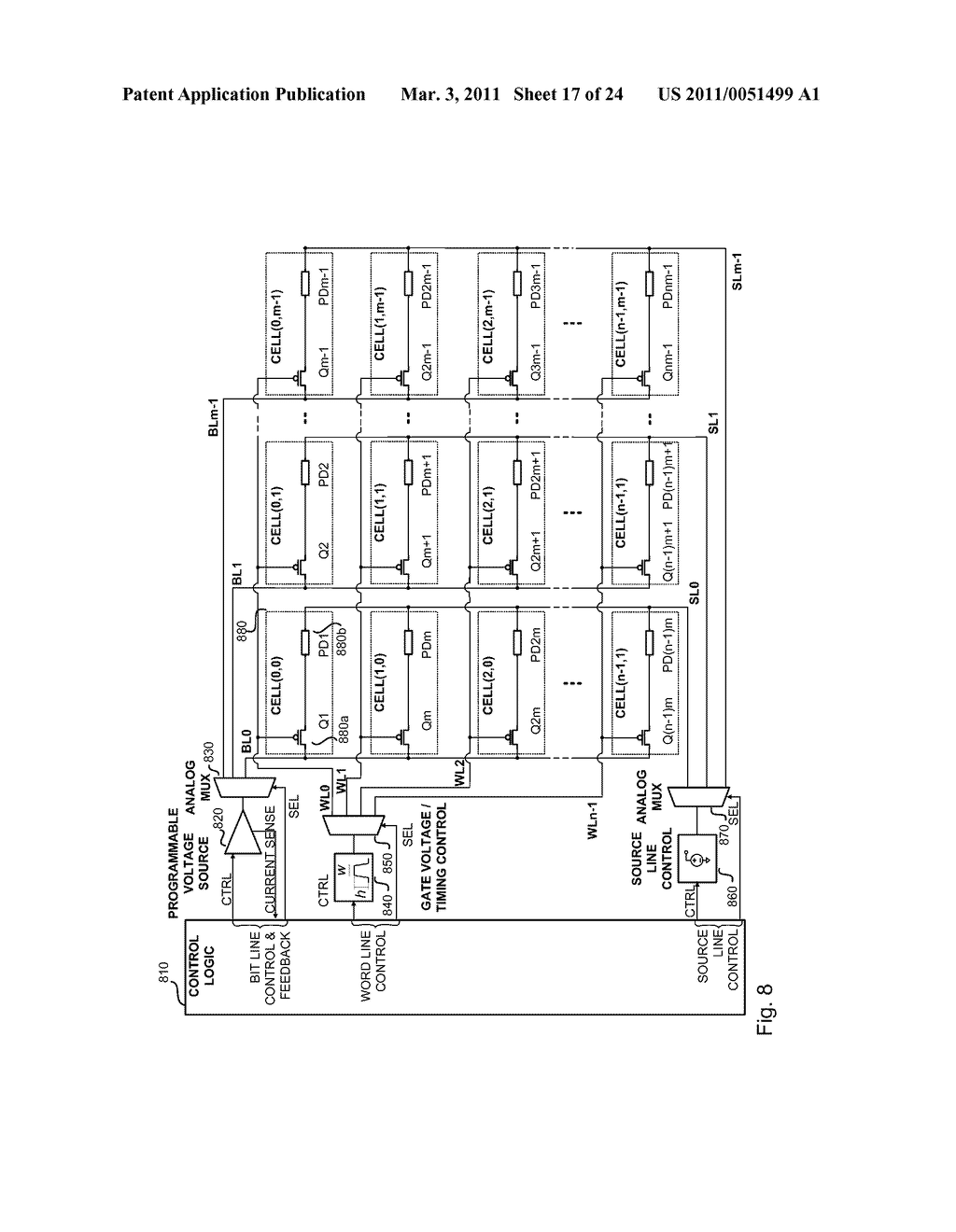 METHOD FOR ADJUSTING A RESISTIVE CHANGE ELEMENT USING A REFERENCE - diagram, schematic, and image 18