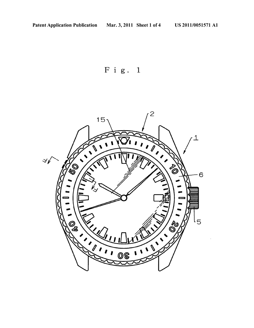 Portable timepiece - diagram, schematic, and image 02