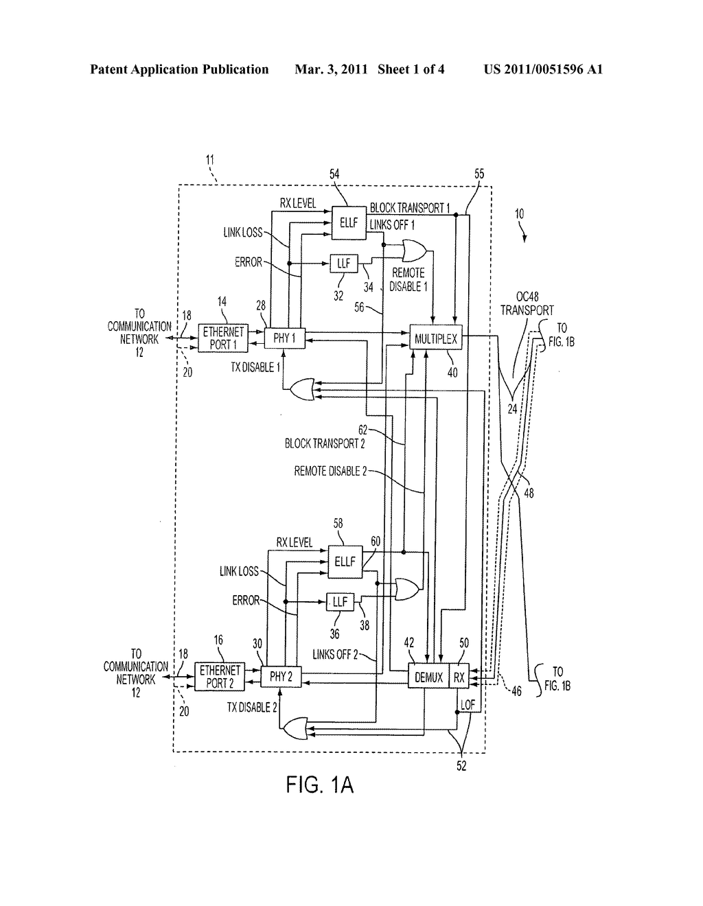 SYSTEM AND METHOD FOR ENHANCEMENT OF ETHERNET LINK LOSS FORWARDING - diagram, schematic, and image 02