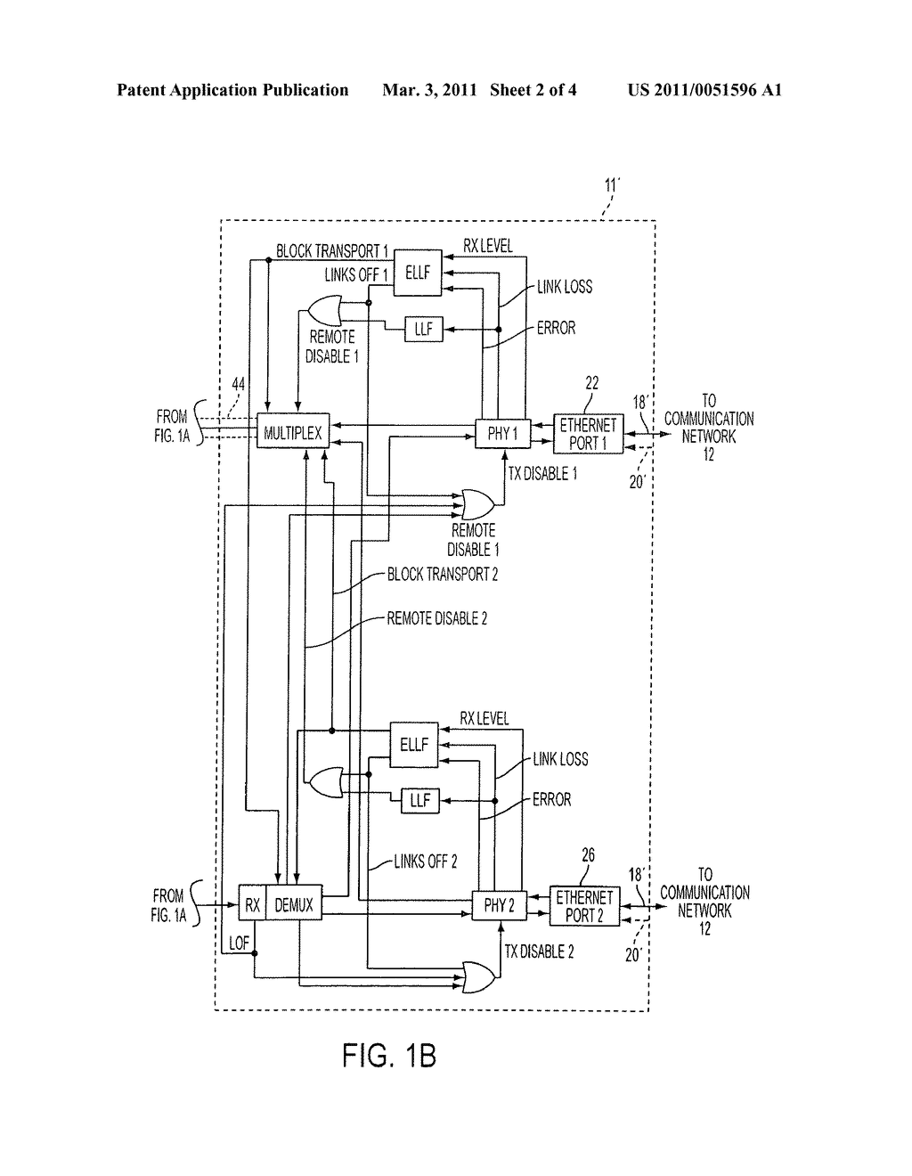 SYSTEM AND METHOD FOR ENHANCEMENT OF ETHERNET LINK LOSS FORWARDING - diagram, schematic, and image 03