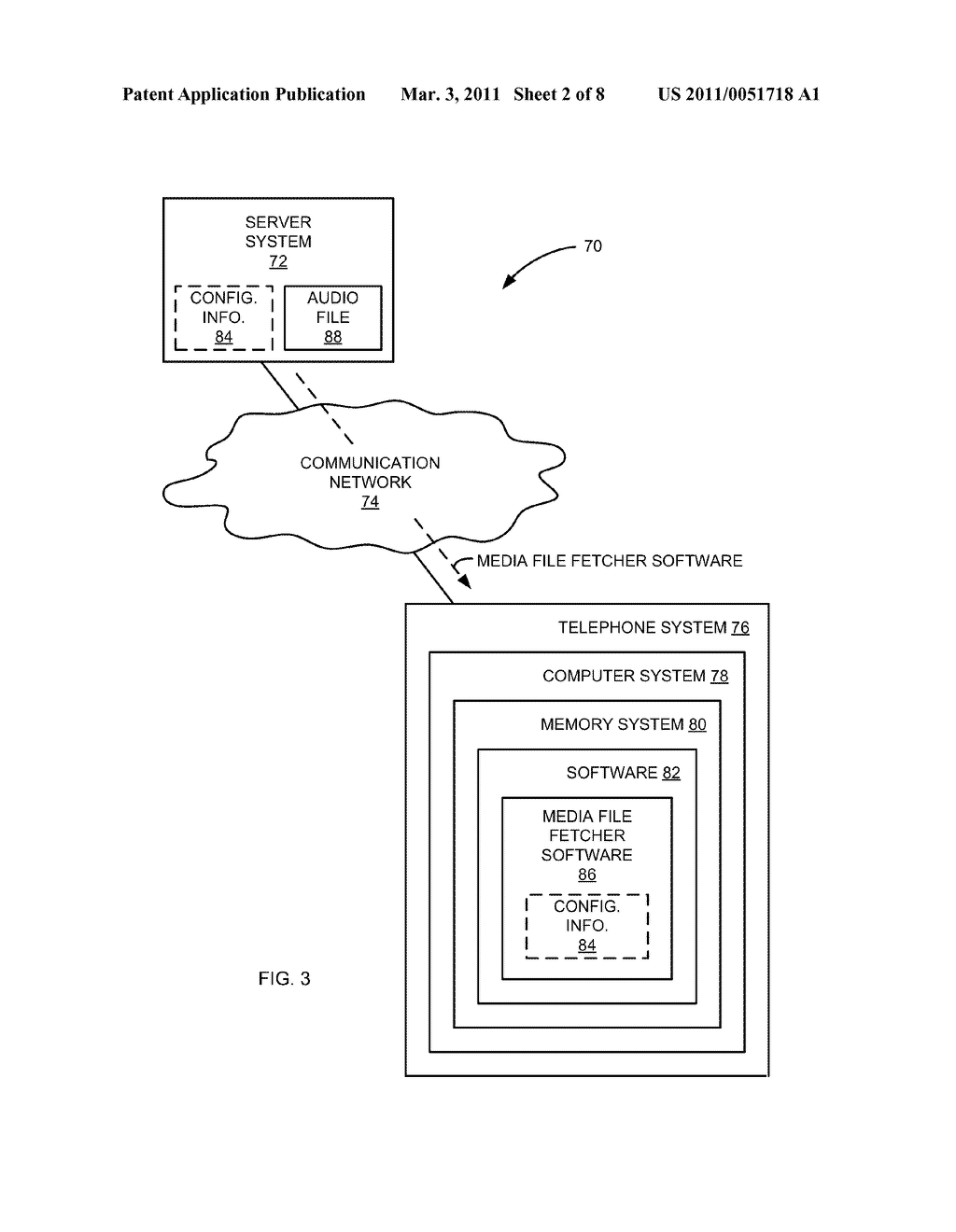 METHODS AND APPARATUS FOR DELIVERING AUDIO CONTENT TO A CALLER PLACED ON HOLD - diagram, schematic, and image 03
